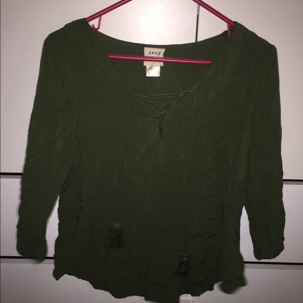 Lace up top
